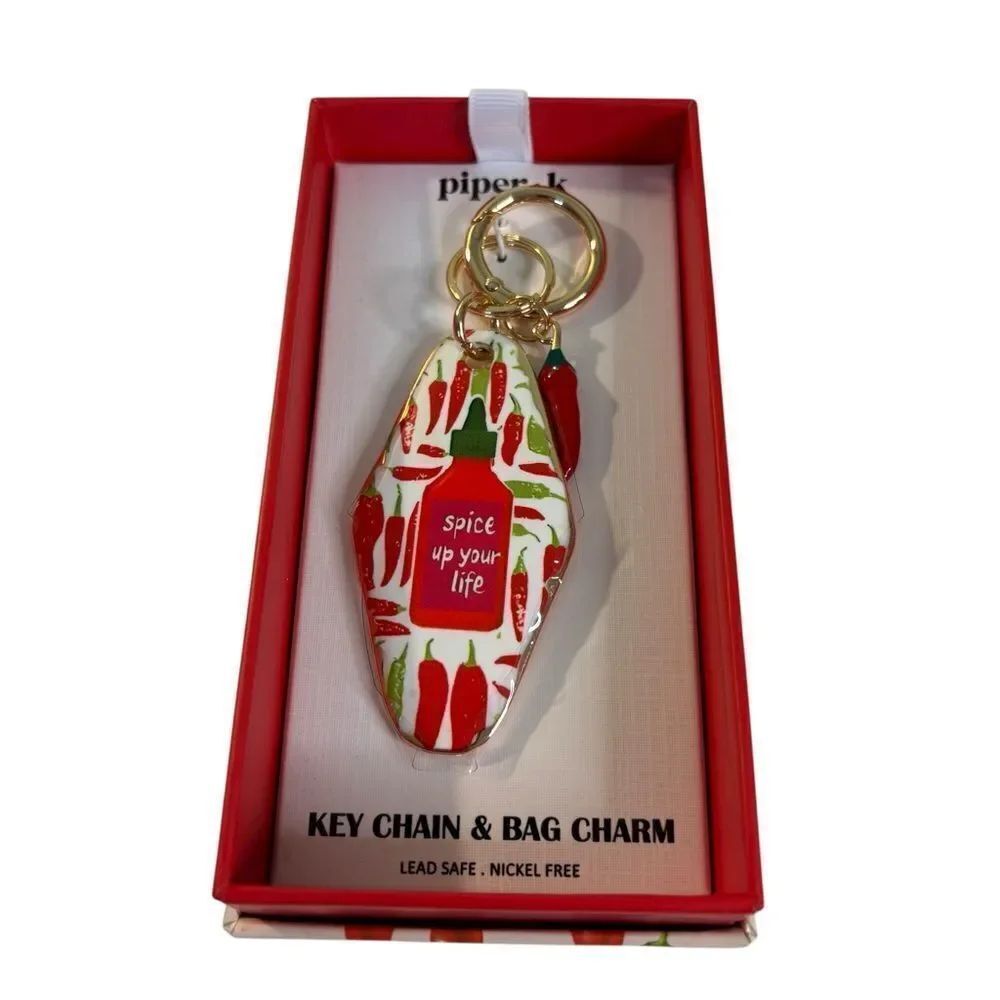 Hey Hot Stuff! Spice Up Your Life with this fun keychain/bag charm.